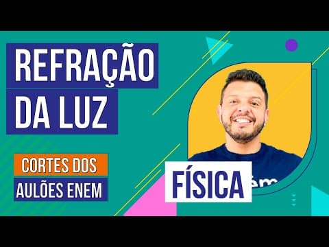 Thumbnail da aula: REFRAÇÃO DA LUZ: índice e características | Cortes dos Aulões do Enem | Física | Antônio Martins