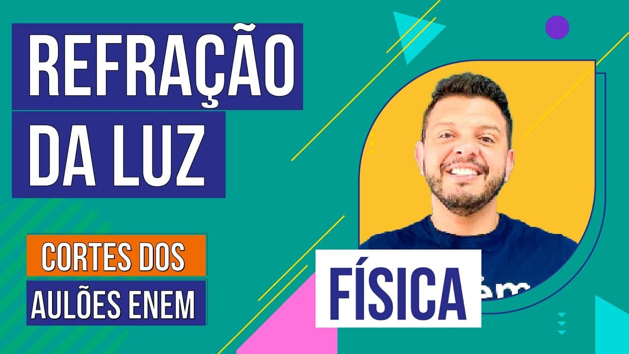 Thumbnail: REFRAÇÃO DA LUZ: índice e características | Cortes dos Aulões do Enem | Física | Antônio Martins