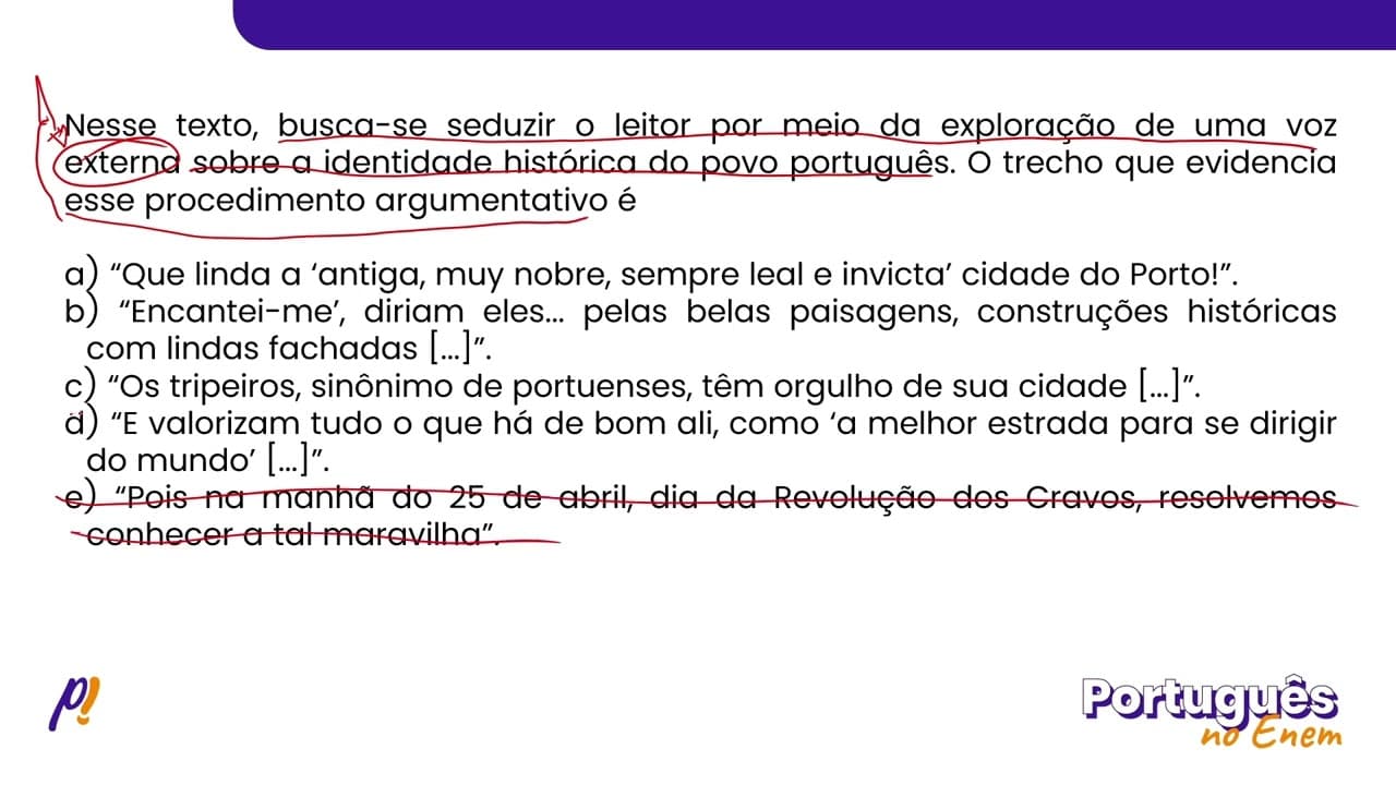 Thumbnail: ENEM 2020 -  INTERPRETAÇÃO E INFERÊNCIA DE TEXTOS | Relatos de viagem: nas curvas da Nacional 222...