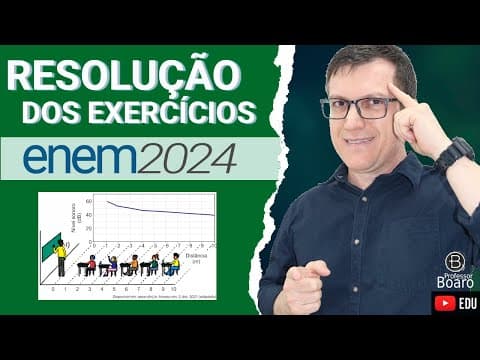 Thumbnail da aula: ENEM 2024 RESOLUÇÃO dos EXERCÍCIOS – (QUESTÃO 99 Caderno VERDE) A saúde do professor: acústica arqui