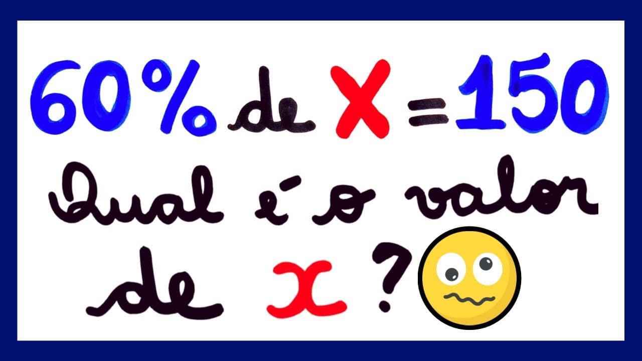 Thumbnail: 🤔PORCENTAGEM DE UM JEITO FÁCIL DE APRENDER!!!