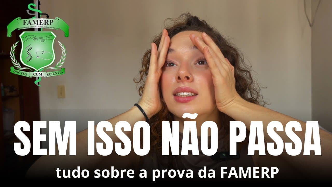 Thumbnail: Como passei em medicina na FAMERP