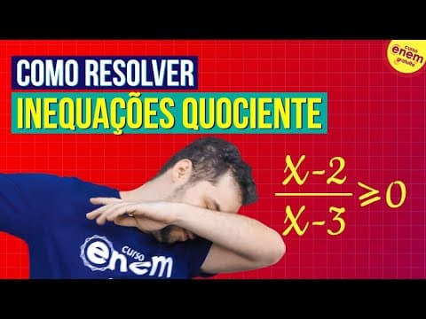 Thumbnail da aula: COMO RESOLVER INEQUAÇÕES QUOCIENTE | Resumo de Matemática para o Enem
