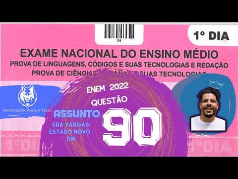 Thumbnail da aula: Resolução Enem 2022 - Humanas Questão 90