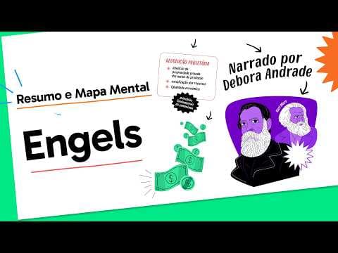 Thumbnail da aula: Friedrich Engels | Sociologia | QUER QUE DESENHE?