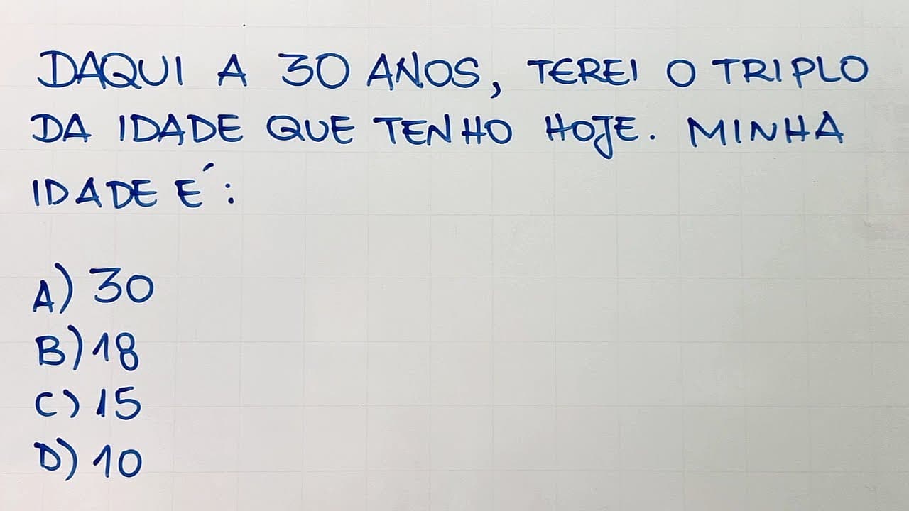 Thumbnail: 🔥 HELP MATEMÁTICA BÁSICA -  Problema do 1 grau  #394