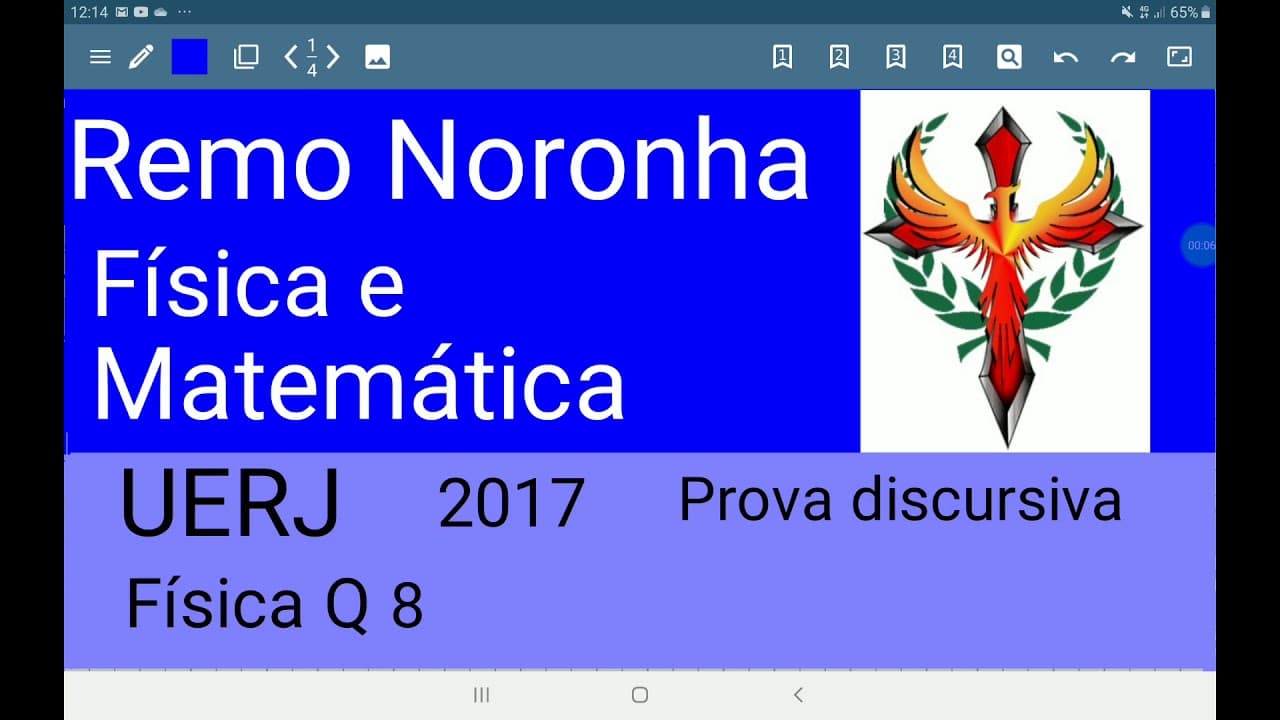 Thumbnail: UERJ 2017 discursiva de física questão 8