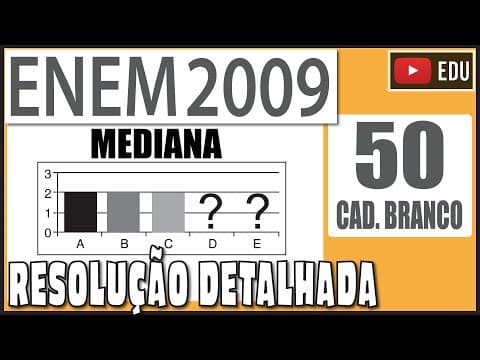 Thumbnail da aula: [ENEM 2009] ANULADA 📘 050 Cinco equipes A, B, C, D e E disputaram uma prova de gincana na qual as