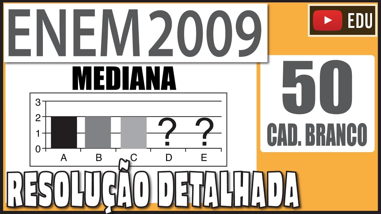 Thumbnail: [ENEM 2009] ANULADA 📘 050 Cinco equipes A, B, C, D e E disputaram uma prova de gincana na qual as