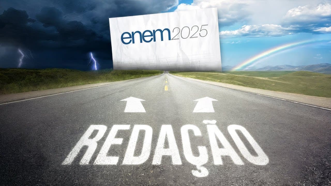 Thumbnail: Como fazer uma Redação do ENEM do zero (atualizado para 2025)