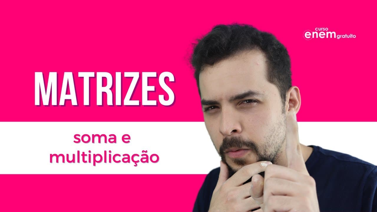 Thumbnail: MATRIZES: soma e multiplicação | RESUMO DE MATEMÁTICA PARA O ENEM