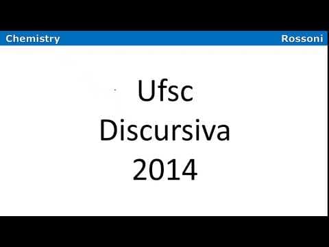 Thumbnail da aula: UFSC 2014 Q Discursiva - Extração Líquido-Líquido e gasolina