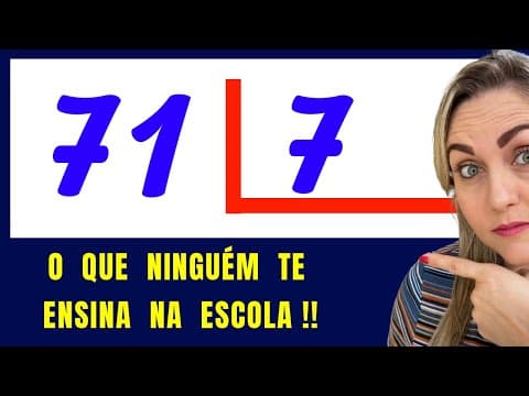 Thumbnail da aula: 🤔APRENDA AGORA COMO FAZER DIVISÃO!! Matemática básica todo dia.📚🚀