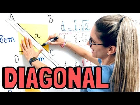 Thumbnail da aula: DIAGONAL DO QUADRADO |TEOREMA DE PITÁGORAS | \Prof. Gis/GEOMETRIA