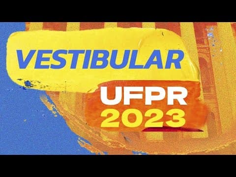 Thumbnail da aula: Resolução - Vestibular UFPR 2023 - Literatura