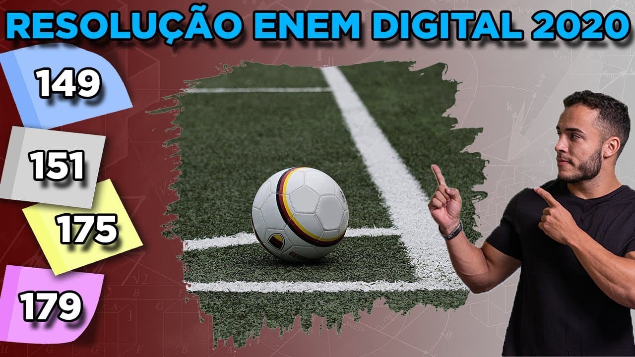 Thumbnail: 🟢 Questão 149 - Caderno Azul | Escala | MATEMÁTICA ENEM DIGITAL 2020