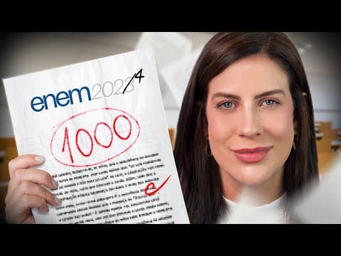 Thumbnail da aula: MODELO DE REDAÇÃO VALIDADO | Nota 1000 no Enem 2024