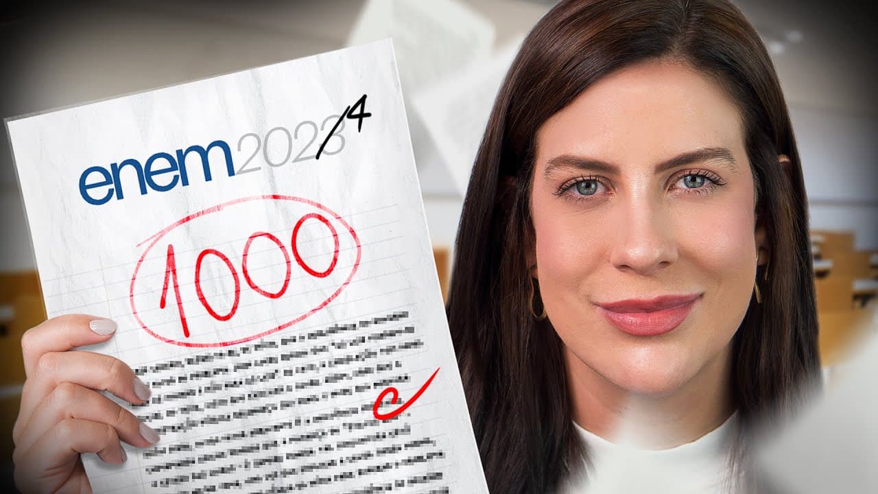 Thumbnail: MODELO DE REDAÇÃO VALIDADO | Nota 1000 no Enem 2024