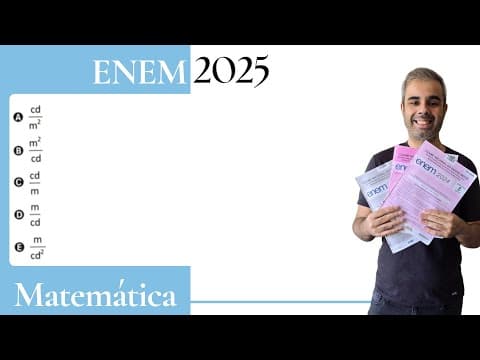 Thumbnail da aula: ENEM 2025 - A luminância de um objeto é a grandeza que descreve a quantidade de luz produzida