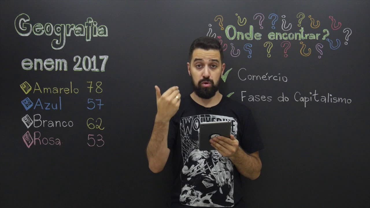 Thumbnail: ENEM 2017 - Questão 78 de Geografia (Caderno Amarelo)
