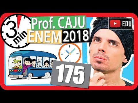 Thumbnail da aula: 🏃ENEM 2018 🎯 RAPIDINHA Questão 175 - Probabilidade
