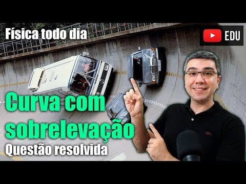 Thumbnail da aula: Curva com sobrelevado | Força centrípeta | Física todo dia