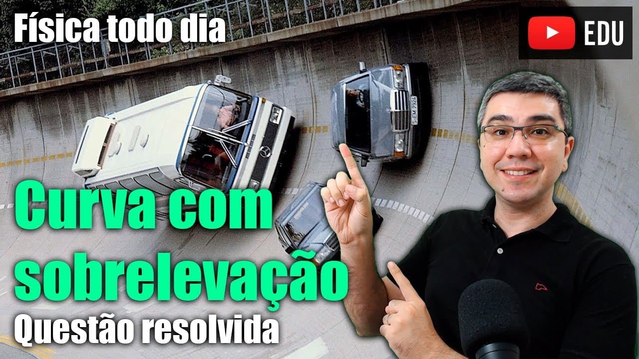 Thumbnail: Curva com sobrelevado | Força centrípeta | Física todo dia