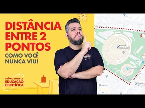 Thumbnail da aula: DISTÂNCIA ENTRE DOIS PONTOS - Uma aplicação incrível!