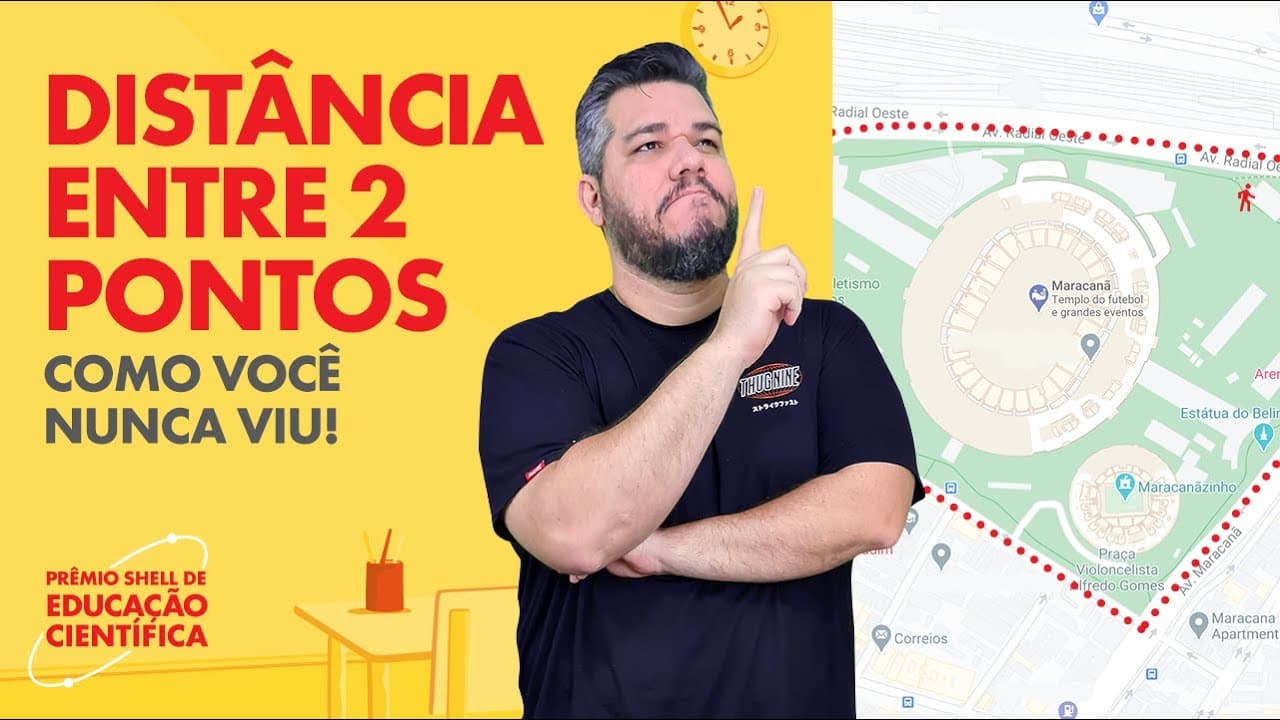 Thumbnail: DISTÂNCIA ENTRE DOIS PONTOS - Uma aplicação incrível!