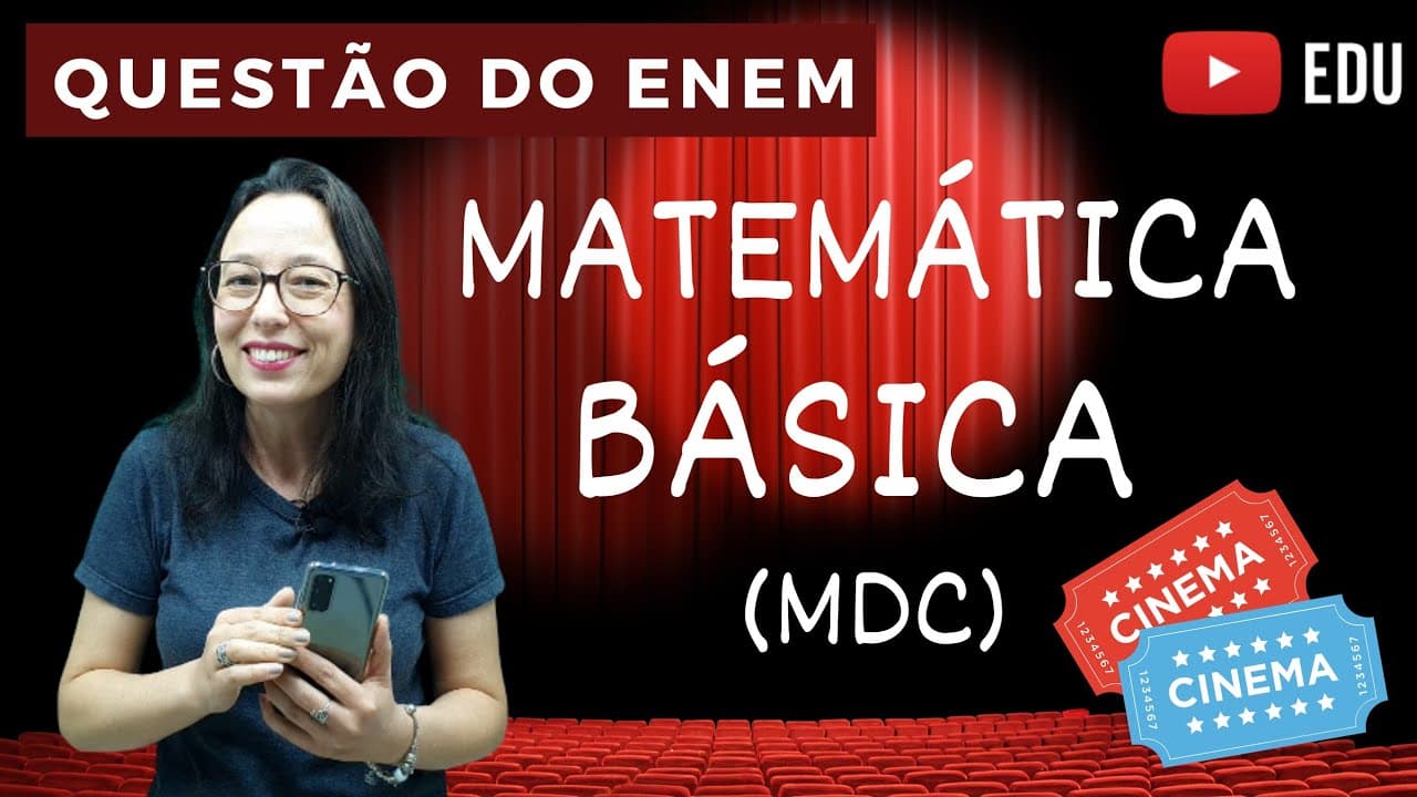 Thumbnail: ⏩ ENEM - MDC (Máximo Divisor Comum) - Resolução de Questão - Professora Angela Matemática