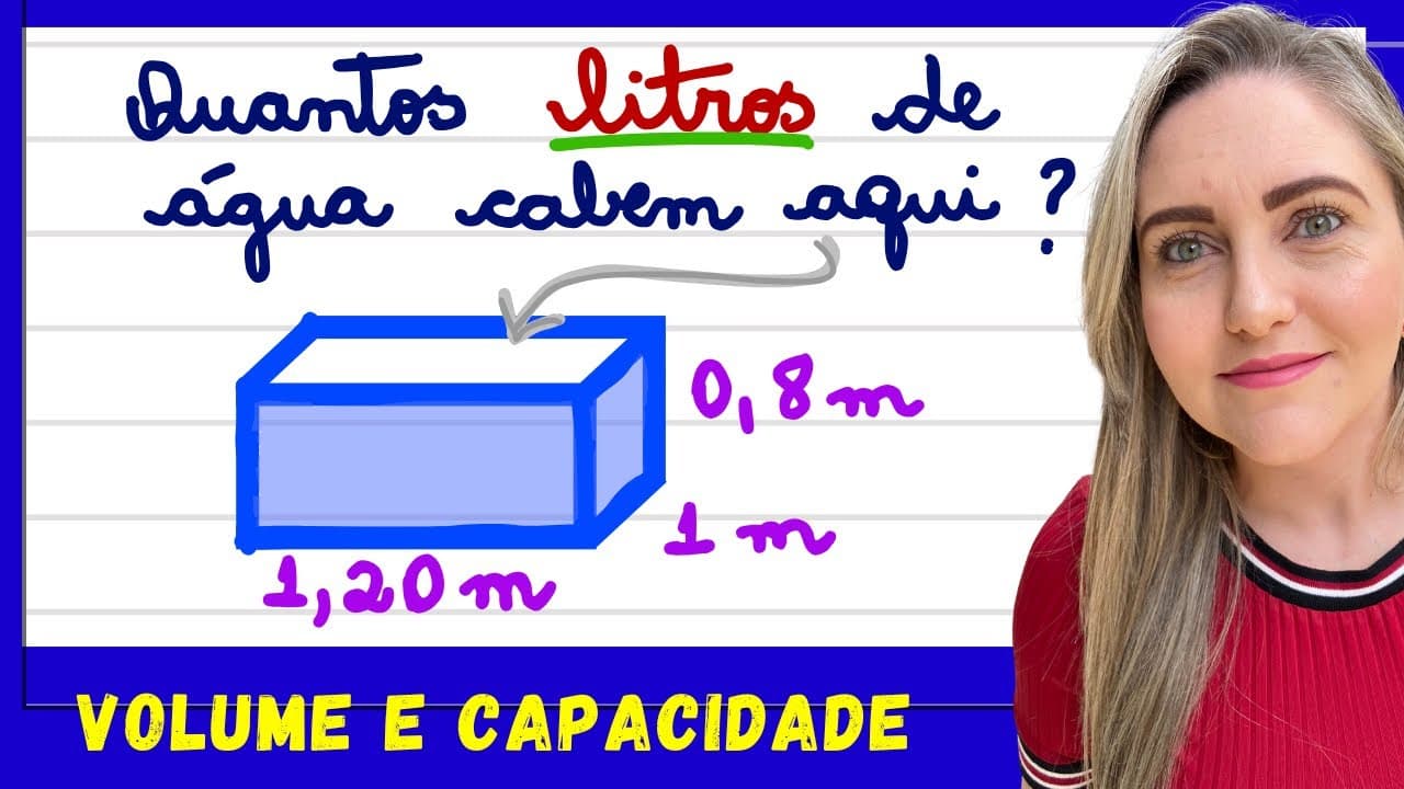 Thumbnail: QUANTOS LITROS DE ÁGUA CABEM AQUI! APRENDA COMO CALCULAR VOLUME E CAPACIDADE!