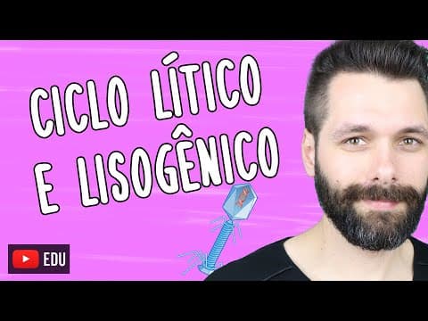 Thumbnail da aula: CICLO LÍTICO E LISOGÊNICO - Multiplicação viral | Biologia com Samuel Cunha