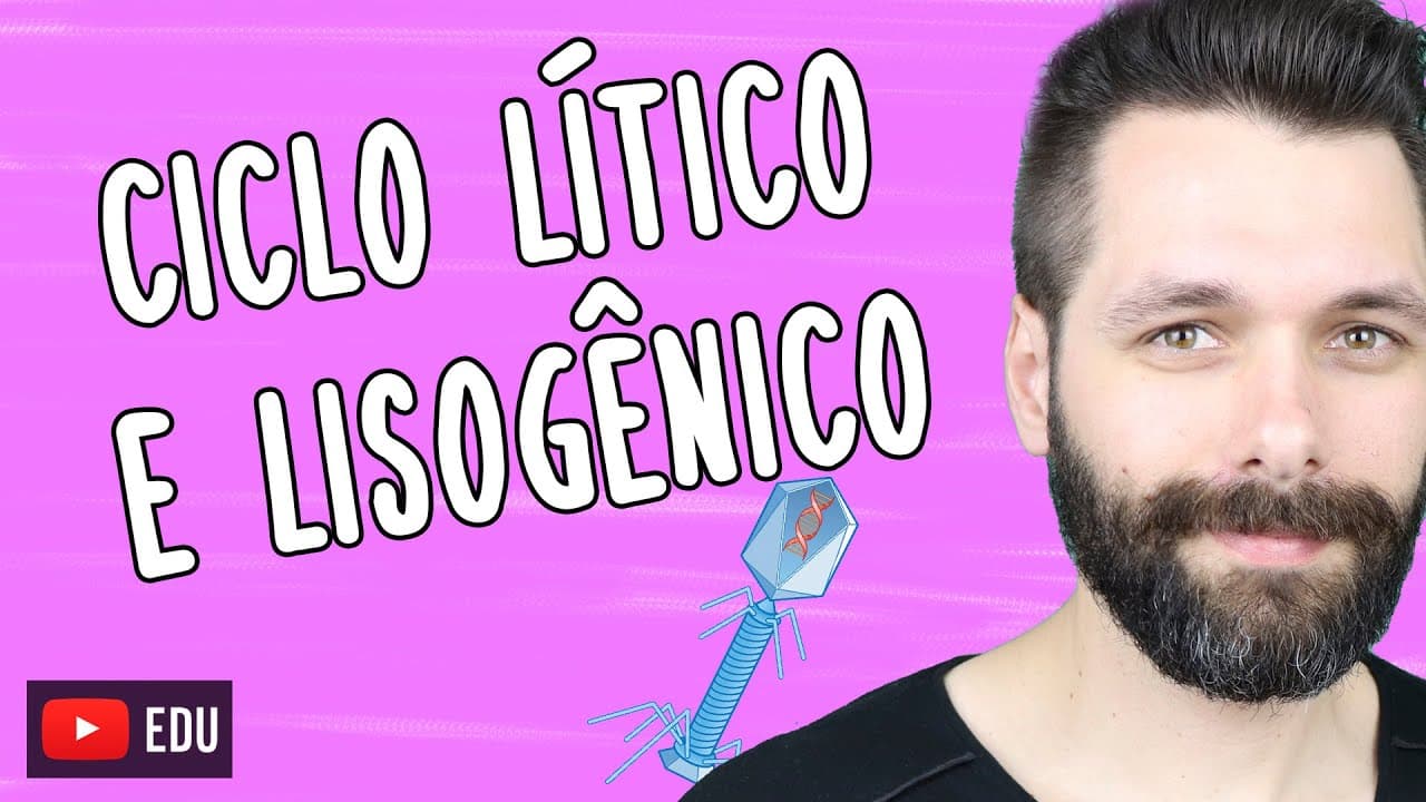 Thumbnail: CICLO LÍTICO E LISOGÊNICO - Multiplicação viral | Biologia com Samuel Cunha