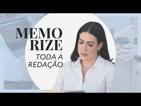 Thumbnail da aula: NÃO TENHA UM BRANCO NA REDAÇÃO - Como não esquecer no dia do ENEM