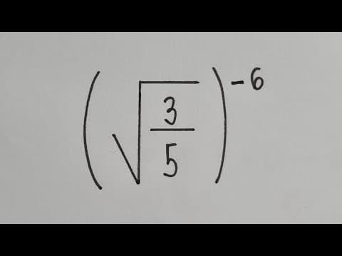 Thumbnail da aula: ✅POTÊNCIA COM RAIZ QUADRADA E EXPOENTE NEGATIVO - Professora Angela Matemática