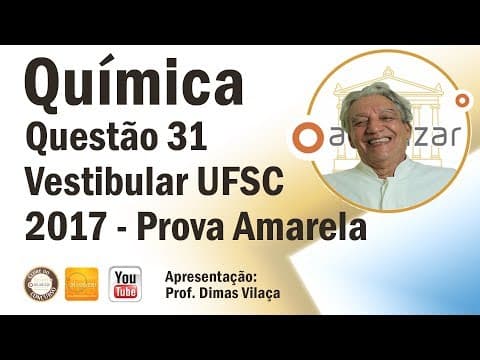 Thumbnail da aula: Questão 31 (UFSC 2017 - Prova Amarela):ESTEQUIOMETRIA DO PÓ BRANCO USADO PELOS GINASTAS!!!