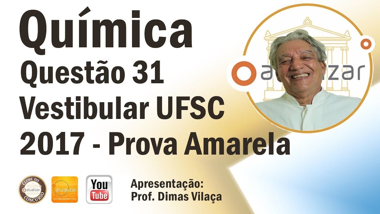 Thumbnail: Questão 31 (UFSC 2017 - Prova Amarela):ESTEQUIOMETRIA DO PÓ BRANCO USADO PELOS GINASTAS!!!