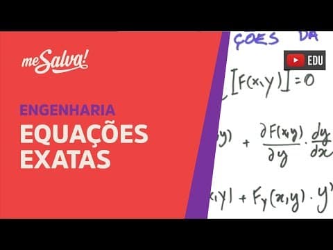 Thumbnail da aula: Me Salva! EQD06 - Equações Exatas - Equações Diferenciais