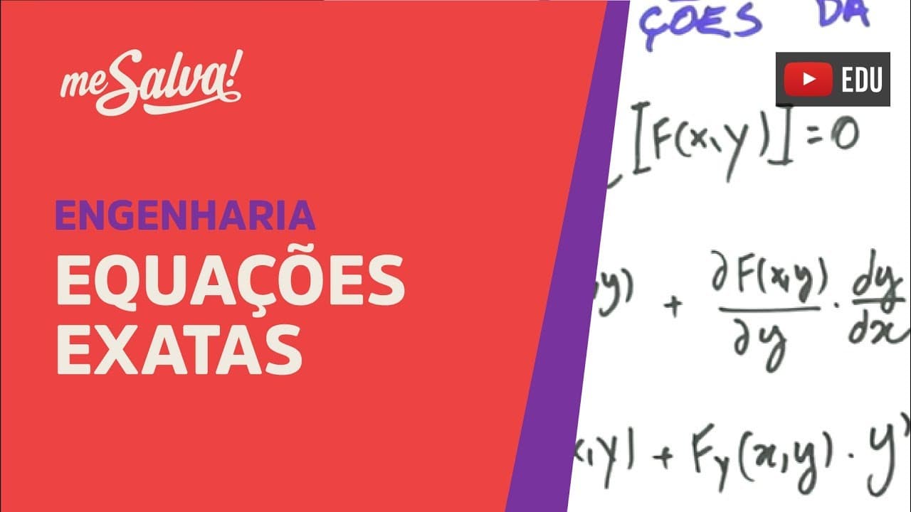 Thumbnail: Me Salva! EQD06 - Equações Exatas - Equações Diferenciais