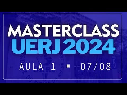 Thumbnail da aula: REDAÇÃO UERJ 2024 🔹 AULA 1 | MASTER UERJ 2024 | 07/08/2023 | PROFINHO