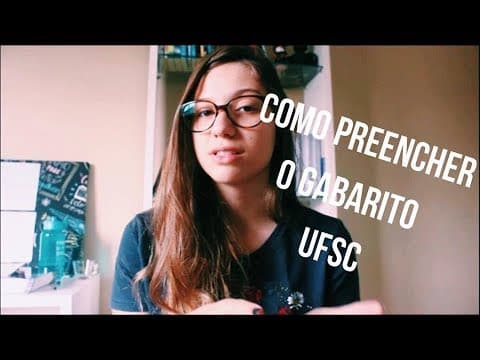 Thumbnail da aula: Como marcar GABARITO na prova da UFSC