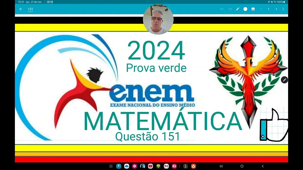 Thumbnail: ENEM 2024 MATEMÁTICA questão 151,Um artesão utiliza dois tipos de componentes, X e Y, nos enfeites