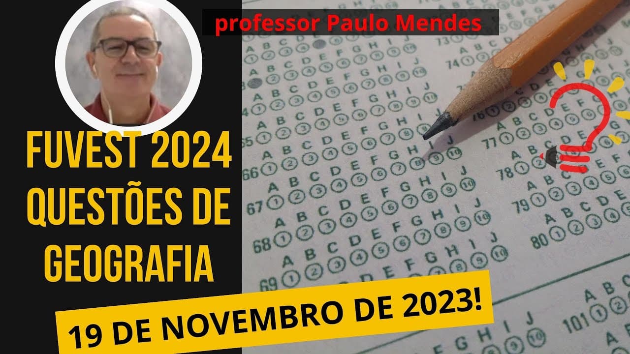 Thumbnail: Correção Geografia Fuvest 2024