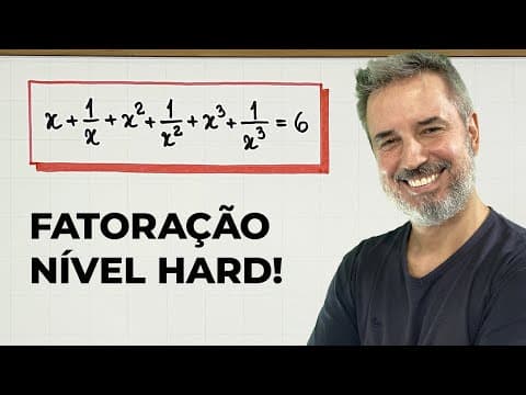 Thumbnail da aula: Usei FATORAÇÃO NÍVEL HARD para resolver essa equação! 🤯