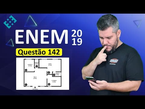 Thumbnail da aula: ✅ QUESTÃO 142 ENEM 2019 (Caderno Amarelo) 👉🏻 Nos seis cômodos de uma casa há sensores de presença