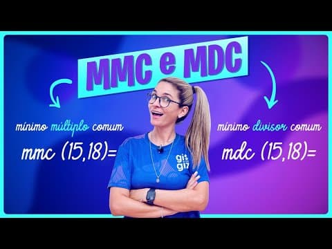 Thumbnail da aula: MÚLTIPLO COMUM e MÁXIMO DIVISOR COMUM | MMC e MDC - RESUMÃO -