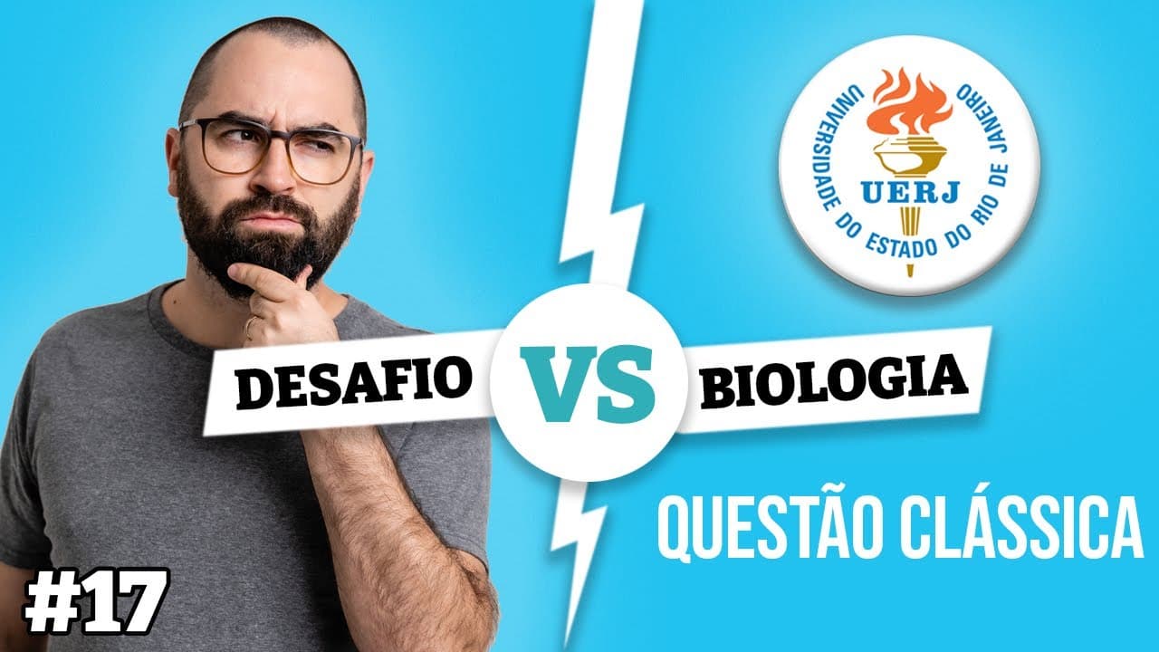Thumbnail: A UERJ molda os materiais didáticos? - Desafio Biologia | Prof. Guilherme