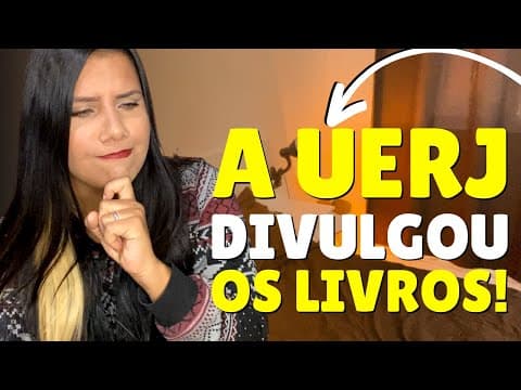 Thumbnail da aula: QUAIS SÃO E COMO ESTUDAR OS LIVROS DO VESTIBULAR UERJ 2024?