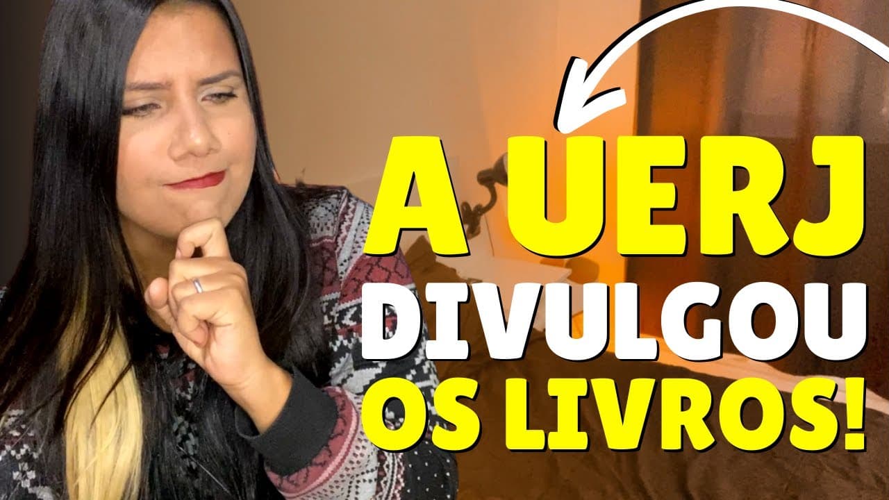 Thumbnail: QUAIS SÃO E COMO ESTUDAR OS LIVROS DO VESTIBULAR UERJ 2024?