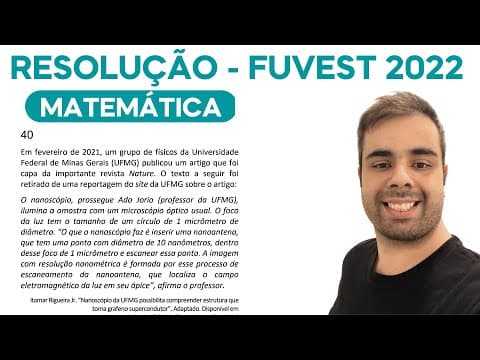 Thumbnail da aula: FUVEST 2022 - Em fevereiro de 2021, um grupo de físicos da Universidade Federal de Minas Gerais